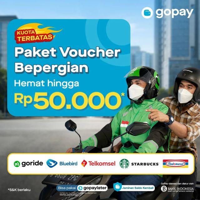 Beli paket berpergian dari GoPay HEMAT sd. 50rb!
Kamu bisa nikmatin berbagai macam voucher lho!
Buruan beli di sini gpy.id/bundle
Jangan sampai kehabisan yaa!